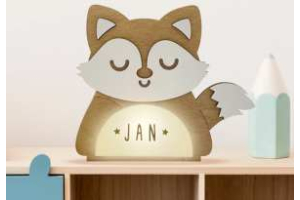 Fuchs Lampe für Kinder, personalisiert