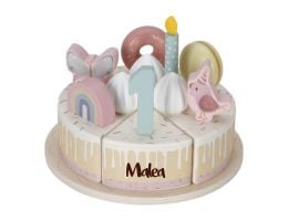 gateau d'anniversaire personnalisé, little dutch, en bois