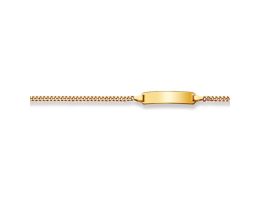 Baby Armband Gold 925, 9 Karat, rechteckig, zu personnalisieren