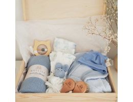 Großes Babyset, 8-teilig, Maylily blau