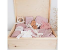 Großes Babyset zur Geburt, 8-teilig, Maylily rosa