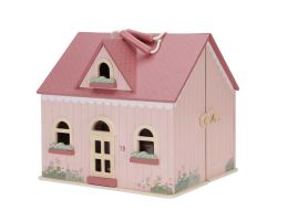 tragbares Puppenhaus aus Holz der Marke Little Dutch