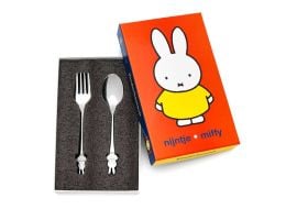 Set aus Löffel und Gabel für Erstklässler, miffy