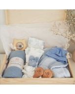 Großes Babyset, 8-teilig, Maylily blau