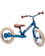 Laufrad Trybike Junge oder Mädchen Stahl 2-in-1 Vintage look, ab 15 Monate blau
