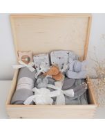 Großes Babyset, 8-teilig, Maylily grau