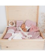 Großes Babyset zur Geburt, 8-teilig, Maylily rosa